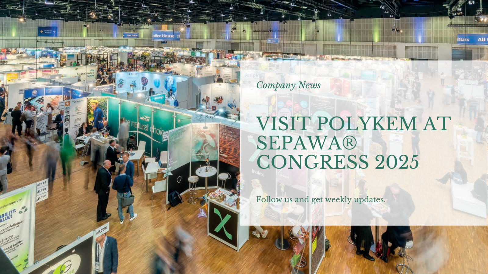 Látogasson el a Polykem Boothba a SePawa® Congress 2025 -ben, Berlinben!