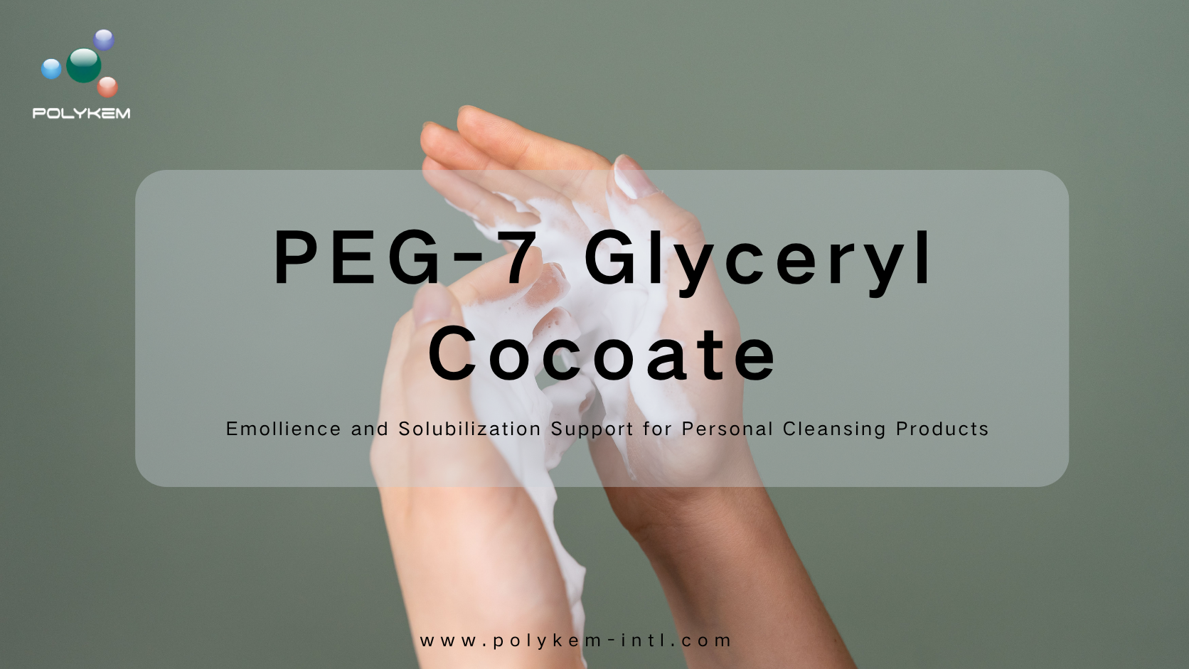 PEG-7 Glyceryl Cocoate testápolókhoz és sminklemosókhoz