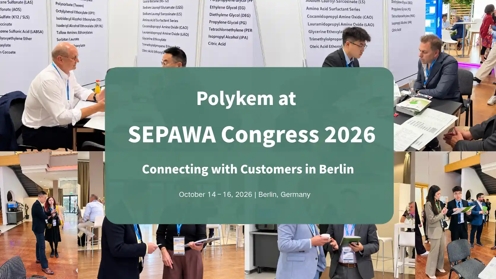 Polykem a SEPAWA Congress 2026-on: Ügyféltalálkozók és termékmegbeszélések Berlinben